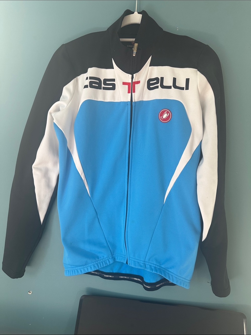 Castelli Blue/White/Black Men's Cycling Jersey